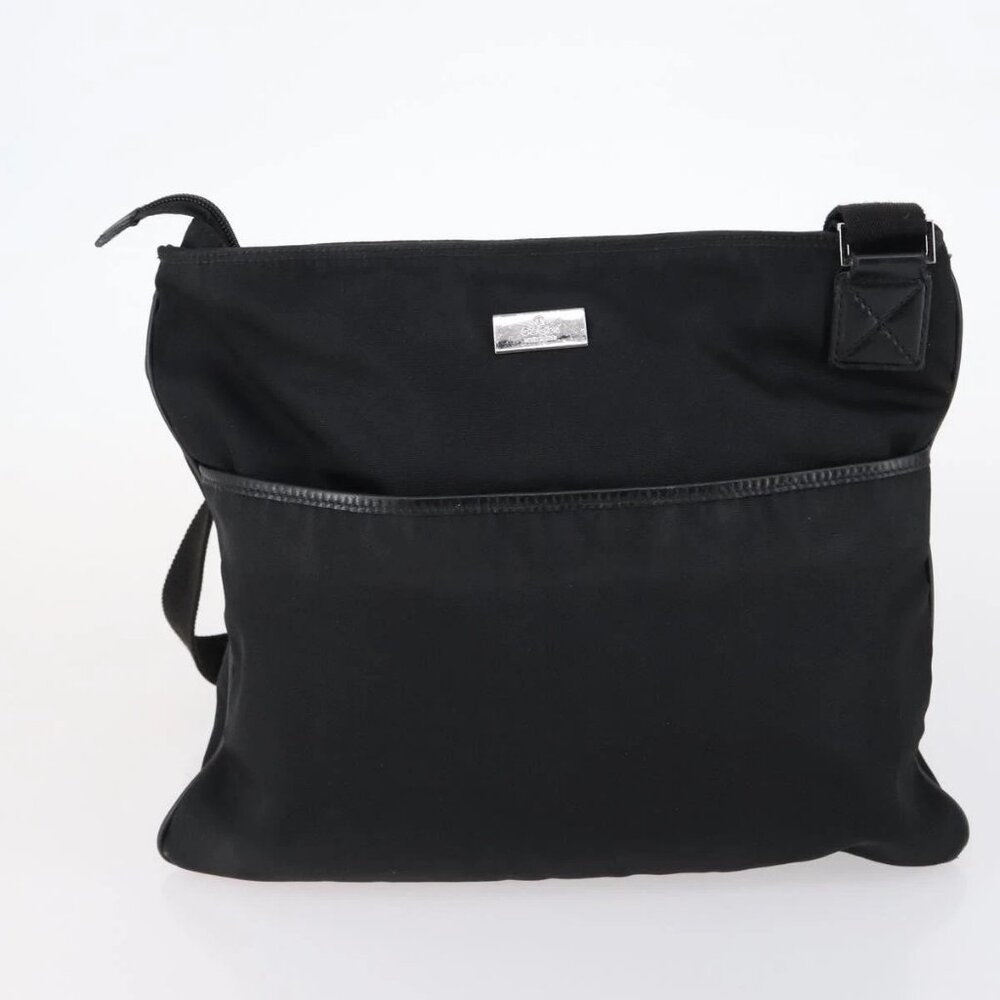 GUCCI Bamboo Jackie Shoulder Bag Nylon 6 Set Black Auth bs29393 - Picture 9 of 16